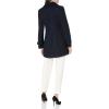 imageAnne Klein Womens Classic Double Breasted Coat Plus SizeNavy