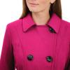 imageAnne Klein Womens Classic Double Breasted Wool CoatOrchid