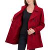 imageAnne Klein Womens Classic Double Breasted Wool CoatRed