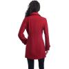 imageAnne Klein Womens Classic Double Breasted Wool CoatRed