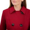 imageAnne Klein Womens Classic Double Breasted Wool CoatRed