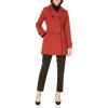 imageAnne Klein Womens Classic Double Breasted Coat Plus SizeSpice