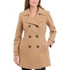 imageAnne Klein Womens Classic Double Breasted Wool CoatCamel