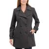 imageAnne Klein Womens Classic Double Breasted Wool CoatCharcoal