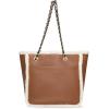imageAnne Klein NS tote with sherpa and chain detailing