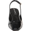 imageAnne Klein Womens Faux Leather Square Toe Slingback HeelsBlack Patent