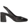 imageAnne Klein Womens Faux Leather Square Toe Slingback HeelsBlack Patent