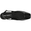 imageAnne Klein Womens Faux Leather Square Toe Slingback HeelsBlack Patent