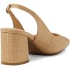 imageAnne Klein Womens Faux Leather Square Toe Slingback HeelsNatural Raffia
