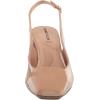 imageAnne Klein Womens Faux Leather Square Toe Slingback HeelsNude