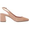 imageAnne Klein Womens Faux Leather Square Toe Slingback HeelsNude