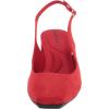imageAnne Klein Womens Faux Leather Square Toe Slingback HeelsRed