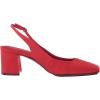 imageAnne Klein Womens Faux Leather Square Toe Slingback HeelsRed