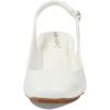 imageAnne Klein Womens Faux Leather Square Toe Slingback HeelsWhite