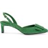 imageAnne Klein Womens IVA Faux Suede Slingback PumpsGreen