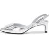 imageAnne Klein Womens IVA Faux Suede Slingback PumpsSilver