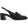imageAnne Klein Womens Mona Textured Patent Loafer HeelsBlack Croc