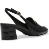 imageAnne Klein Womens Mona Textured Patent Loafer HeelsBlack Croc