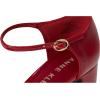 imageAnne Klein Womens Pearle Toe Cap Ankle Strap PumpsDeep Red