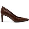 imageAnne Klein Womens Ruthie Textured Patent PumpsBrown Croc