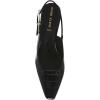 imageAnne Klein Womens Snake Print Slingback HeelsBlack Croc