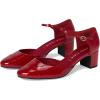 imageAnne Klein Womens Pearle Toe Cap Ankle Strap PumpsDeep Red