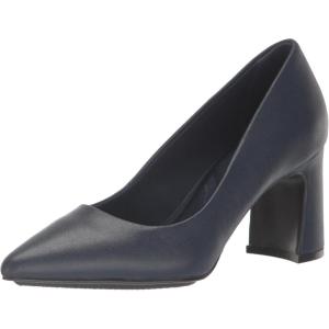 imageAnne Klein Womens Benedette Padded Insole Faux Leather PumpsNavy