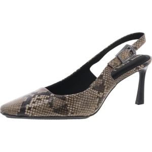 imageAnne Klein Womens Snake Print Slingback HeelsNaturalSnake