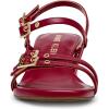 imageAnne Klein Womens Block Heel Sandal MackenzieDeep Red