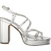 imageAnne Klein Womens Faux Leather Square Toe Block HeelSilver