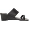 imageAnne Klein Womens Gaia Slip On Open Toe Wedge SandalsBlack