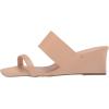 imageAnne Klein Womens Gaia Slip On Open Toe Wedge SandalsNatural