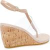 imageAnne Klein Womens Ikari Patent Thong Wedge SandalsClear Natural