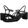 imageAnne Klein Womens Keilly Faux Leather Ankle Strap Block HeelBlack
