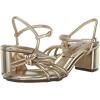 imageAnne Klein Womens Keilly Faux Leather Ankle Strap Block HeelPlatinum