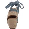 imageAnne Klein Womens Open Heel Round Toe Wedge HeelsBlue