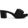 imageAnne Klein Womens Pepper Heeled SandalBlack Suede