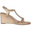 imageAnne Klein Womens SLOAN Ankle strap Sophisticated Wedge SandalsPlatinum