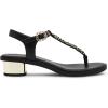 imageAnne Klein Womens Tessa Flat SandalBlack Smooth