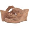 imageAnne Klein Womens Whisper KnotFront Faux Leather Wedge SandalsNatural