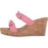 imageAnne Klein Womens Whisper KnotFront Faux Leather Wedge SandalsPink