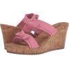 imageAnne Klein Womens Whisper KnotFront Faux Leather Wedge SandalsPink