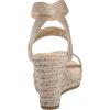 imageAnne Klein Womens Willa Espadrille Wedge SandalPlatinum