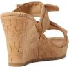 imageAnne Klein Womens Wiona Slip On Platforms Wedge SandalsNatural
