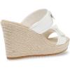 imageAnne Klein Womens Wiona Slip On Platforms Wedge SandalsWhite