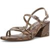imageAnne Klein Womens Block Heel Sandal MackenzieSnake Taupe