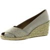 imageAnne Klein Womens EZZIE Wedge Slip On Wedge SandalsNatural