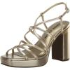 imageAnne Klein Womens Faux Leather Square Toe Block HeelPlatinum