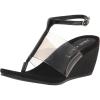 imageAnne Klein Womens Ikari Patent Thong Wedge SandalsBlack