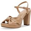 imageAnne Klein Womens Velia Heeled SandalBiscotti